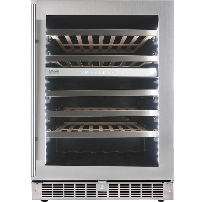 Danby Silhouette 51 Bottle Integrated Wine Cooler, Low-E Dual Pane Door, Pro Style Handle SPRWC053D1SS